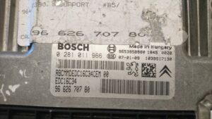 Bosch Bosch 0281011966 9662670780 label geschaalde ECU ECU