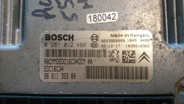 Bosch EDC16 1.4 1.6 HDI ECU - Image 5