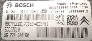 Bosch Bosch 0281017336 9677030080 label ECU ECU