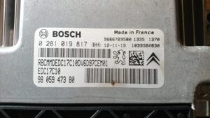 Bosch Bosch 0281019817 9805947380 label geschaalde ECU ECU
